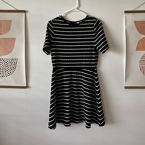 Black and white striped baby doll skater dress from H&M